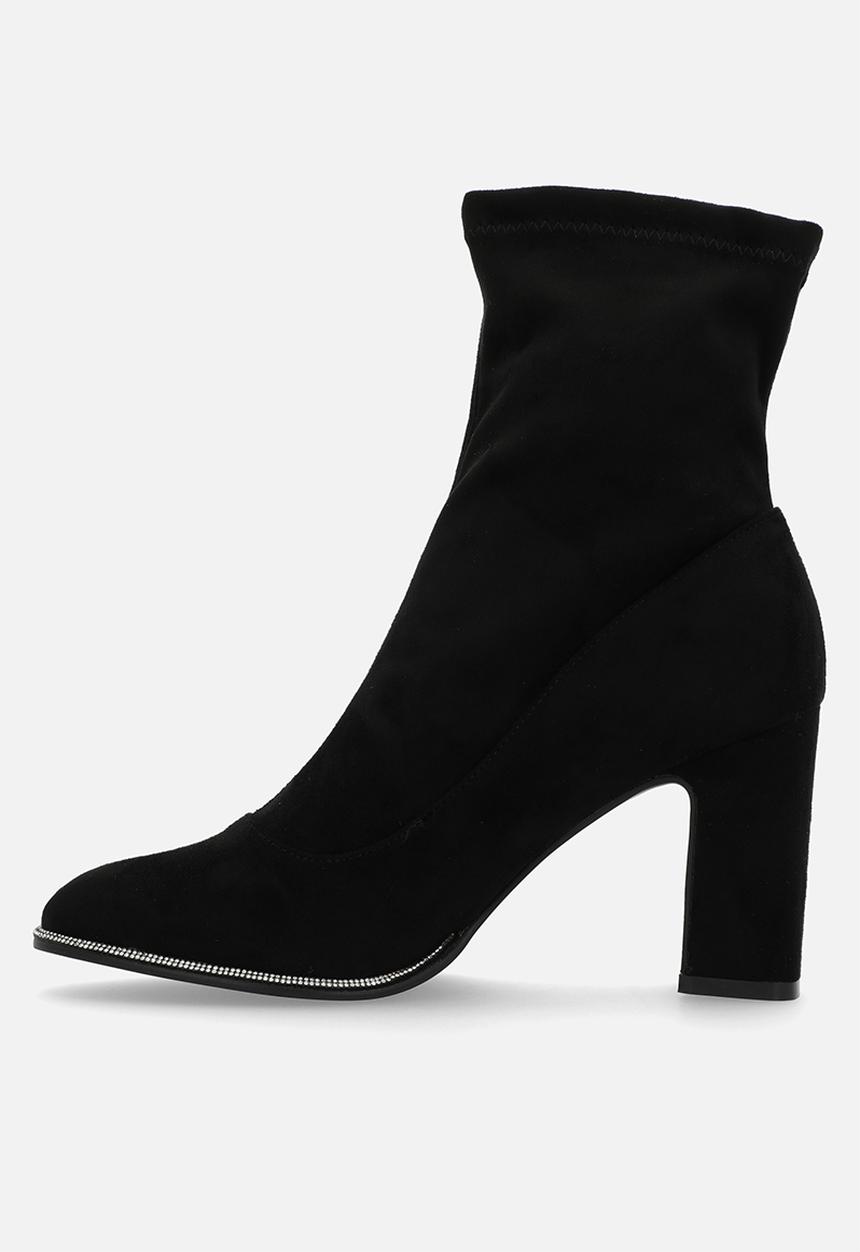 Footwork - Giggy block heel boot - black