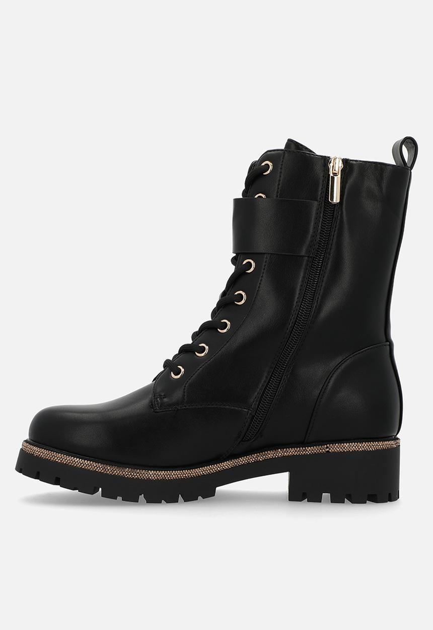 SISSY BOY - Janie lace-up boot - black