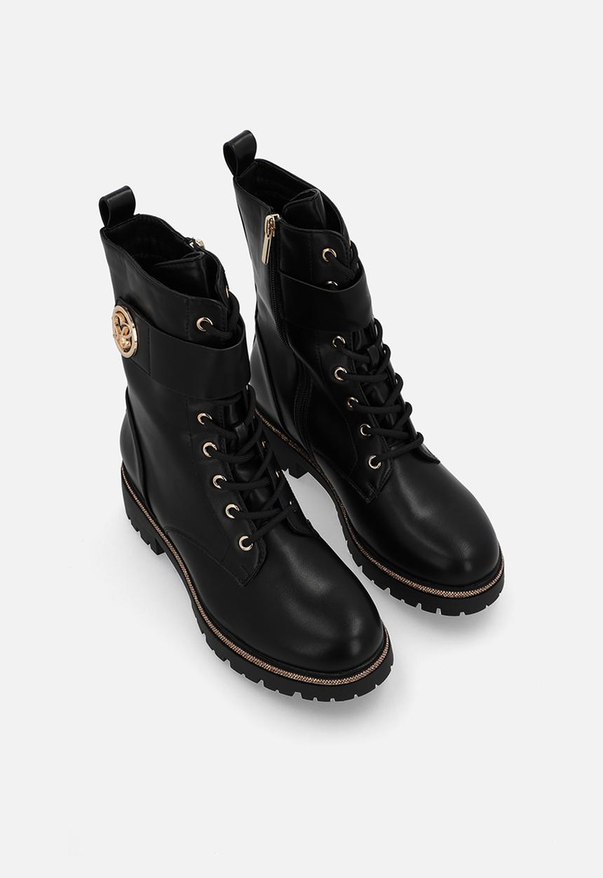 SISSY BOY - Janie lace-up boot - black