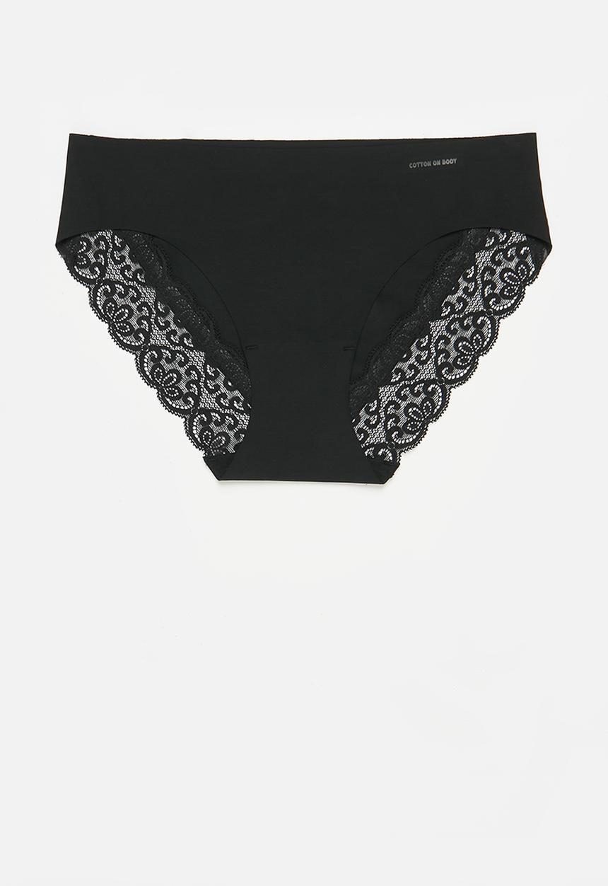 Cotton On - Party Pants Bikini Brief 3 Pack - Black