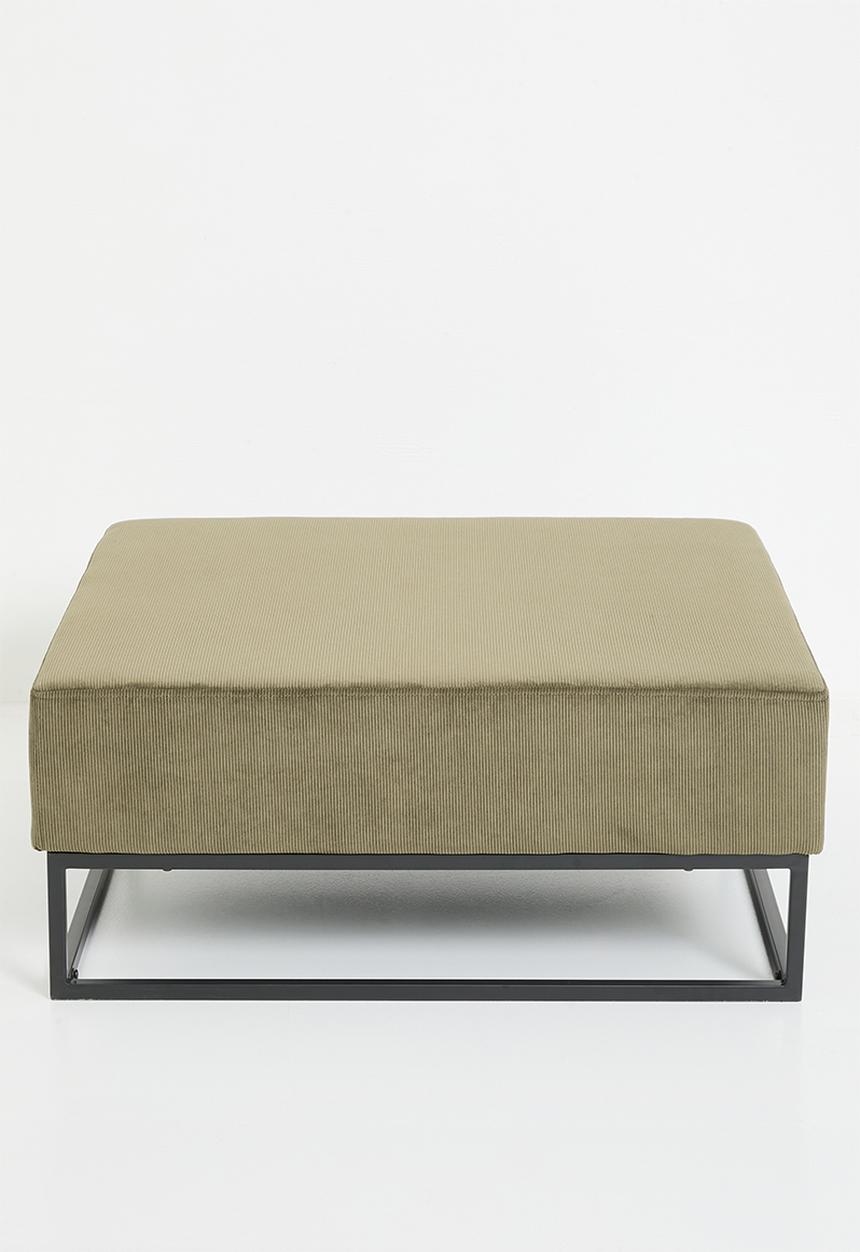 Sixth Floor - Cassius Square Ottoman - Olive