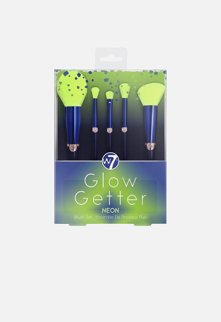 W7 Cosmetics - Glow Getter Neon 5 Piece Makeup Brush Set