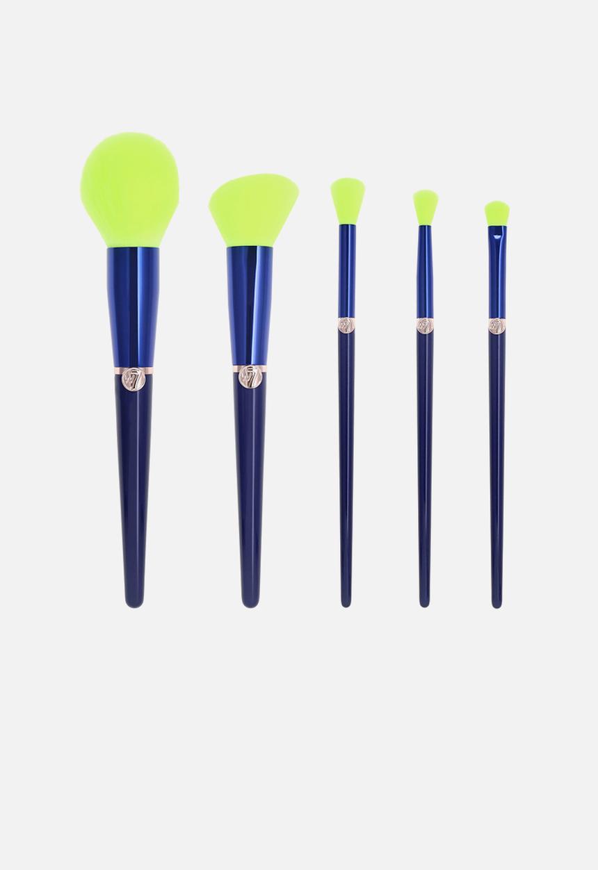 W7 Cosmetics - Glow Getter Neon 5 Piece Makeup Brush Set