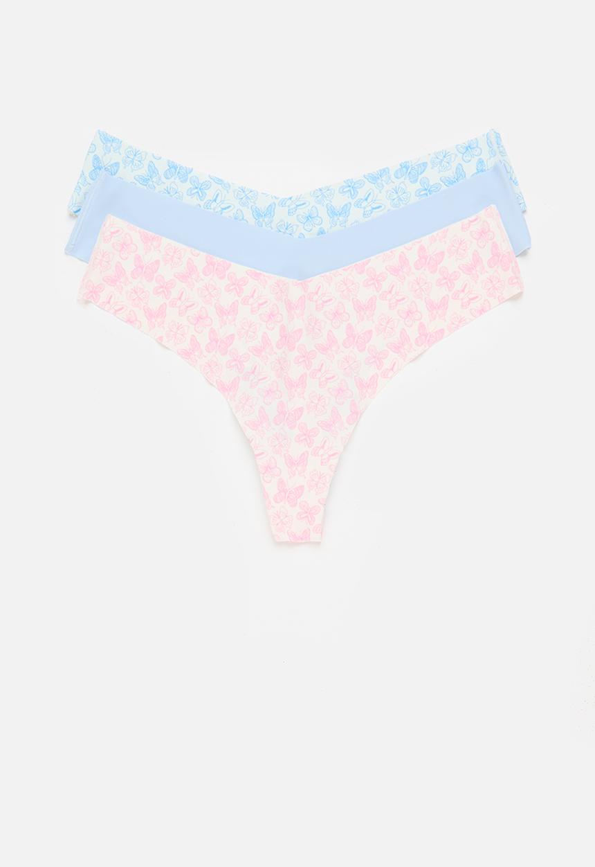 Cotton On - The Invisible G String Brief 3 Pack - Multi