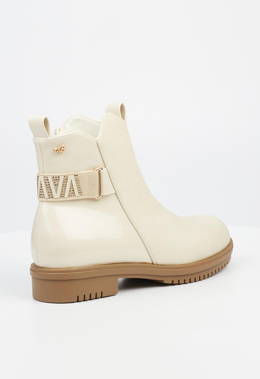 Miss Black - Radar 4 ankle boot - bone
