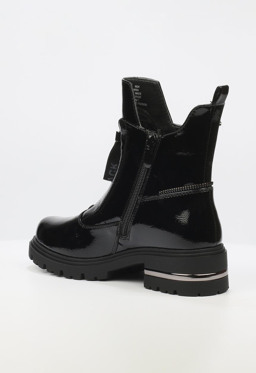 Miss Black - Vadar 2 heel trim boot - black