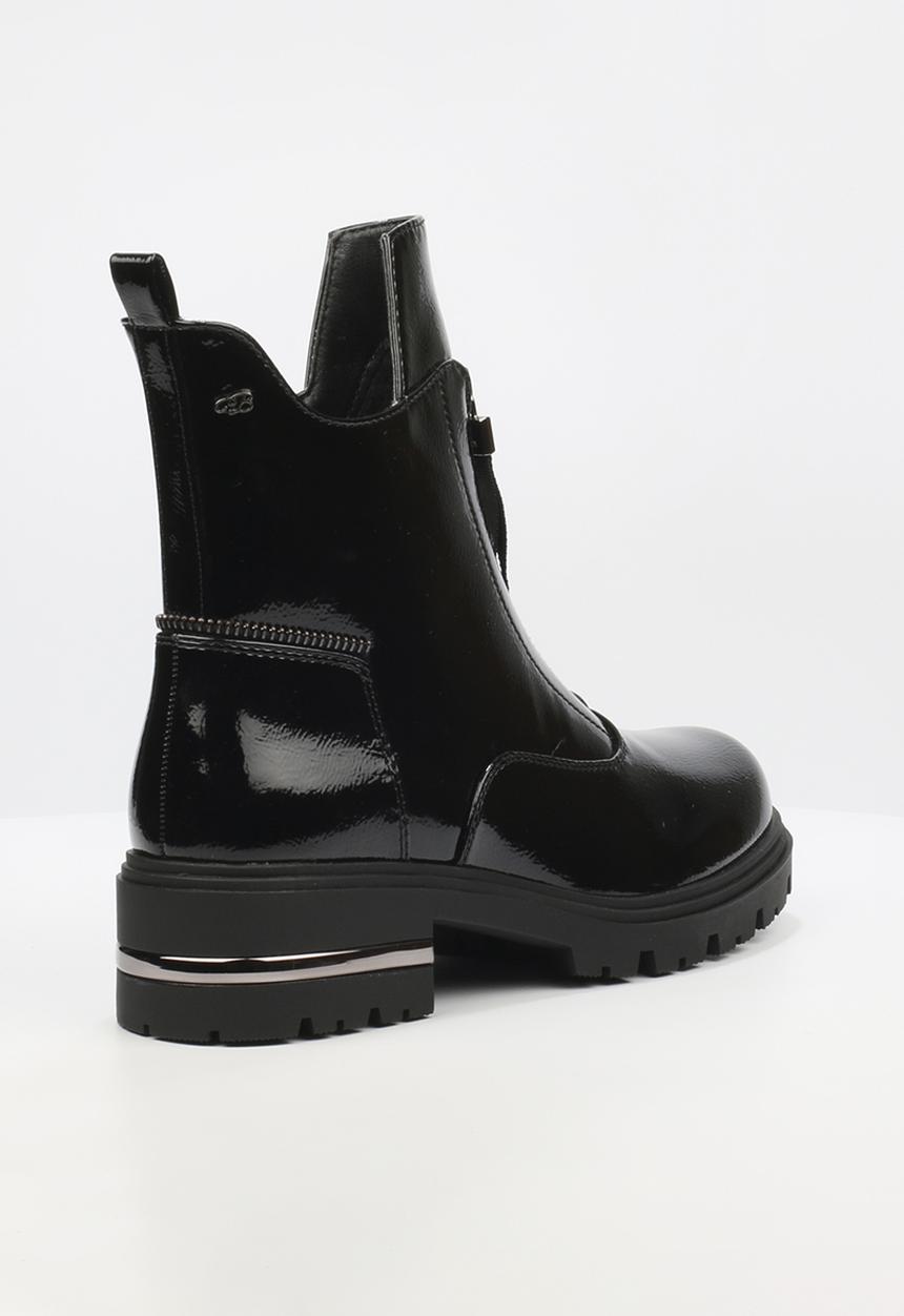 Miss Black - Vadar 2 heel trim boot - black