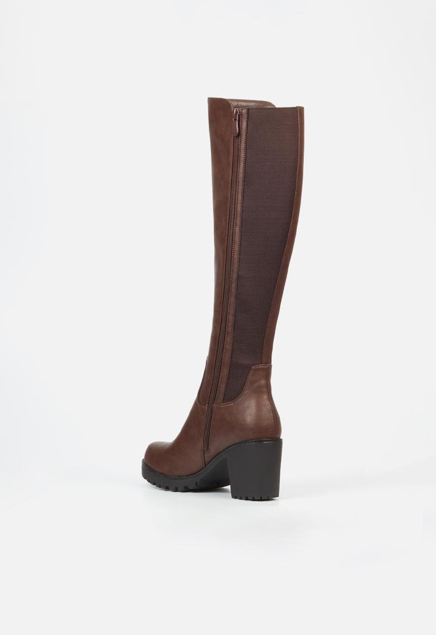 Butterfly Feet - Noel 2 block heel boot - chocolate