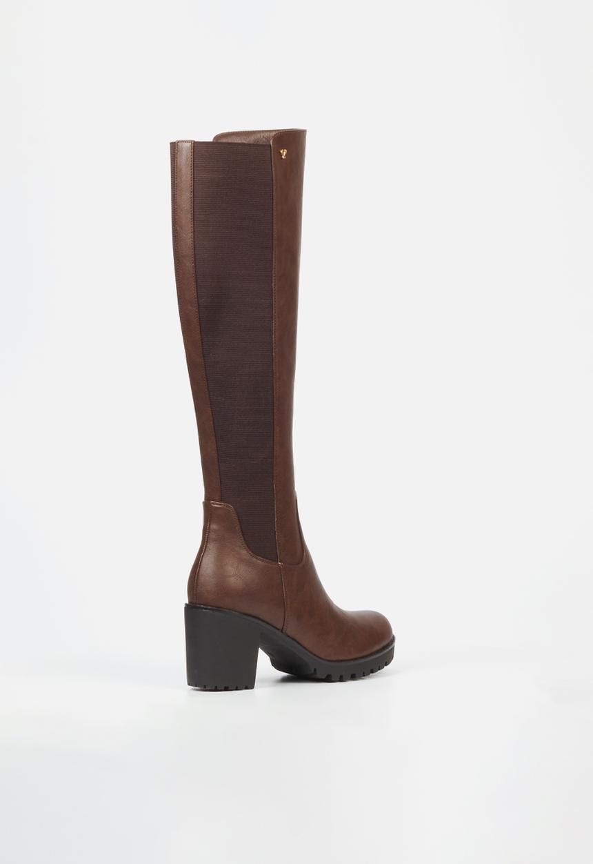 Butterfly Feet - Noel 2 block heel boot - chocolate