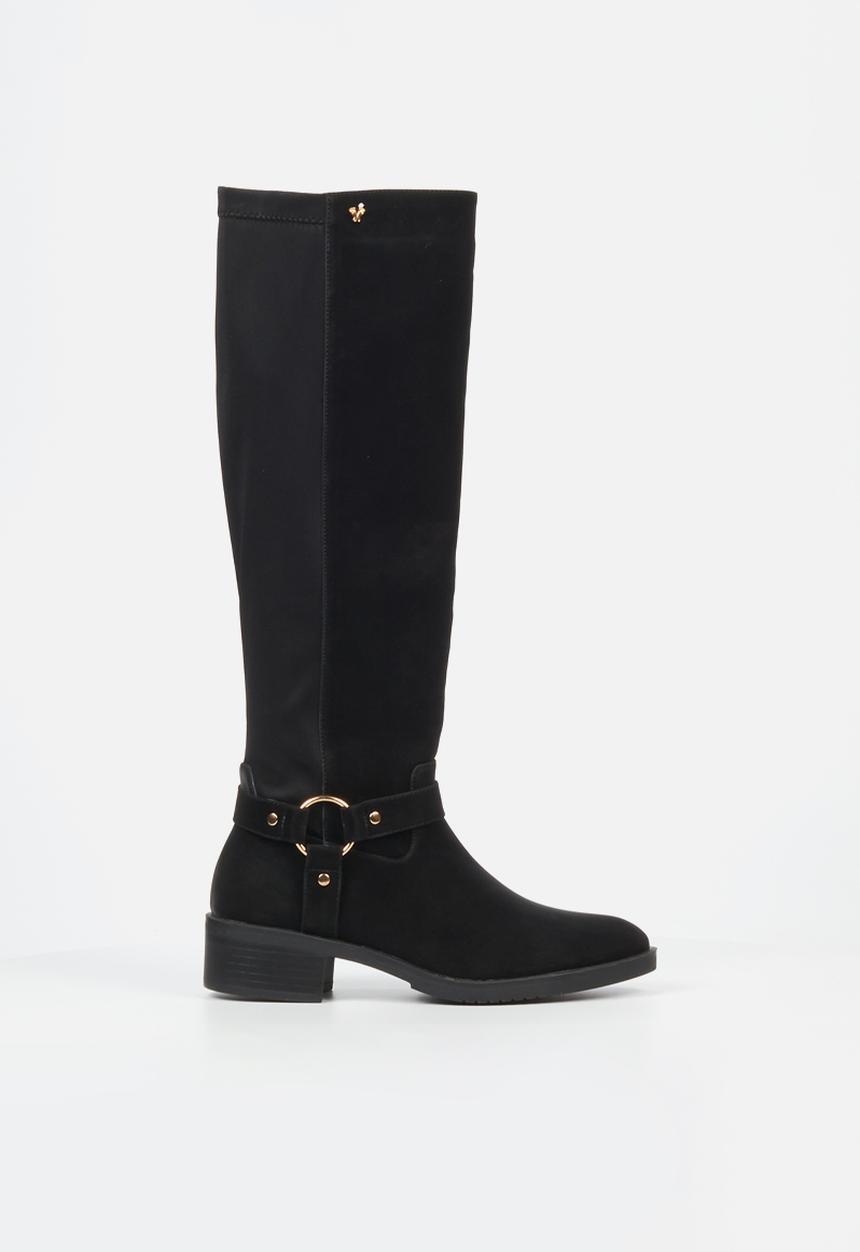 Butterfly Feet - Scotia 1 block heel boot - black