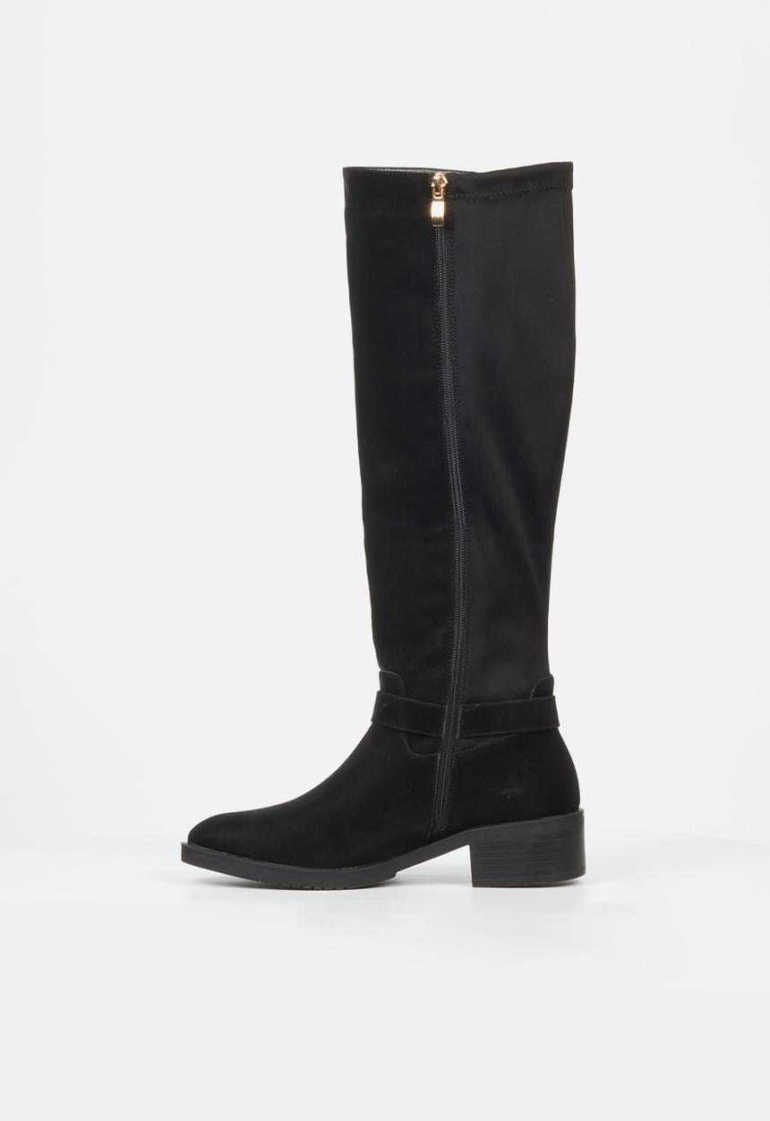 Butterfly Feet - Scotia 1 block heel boot - black