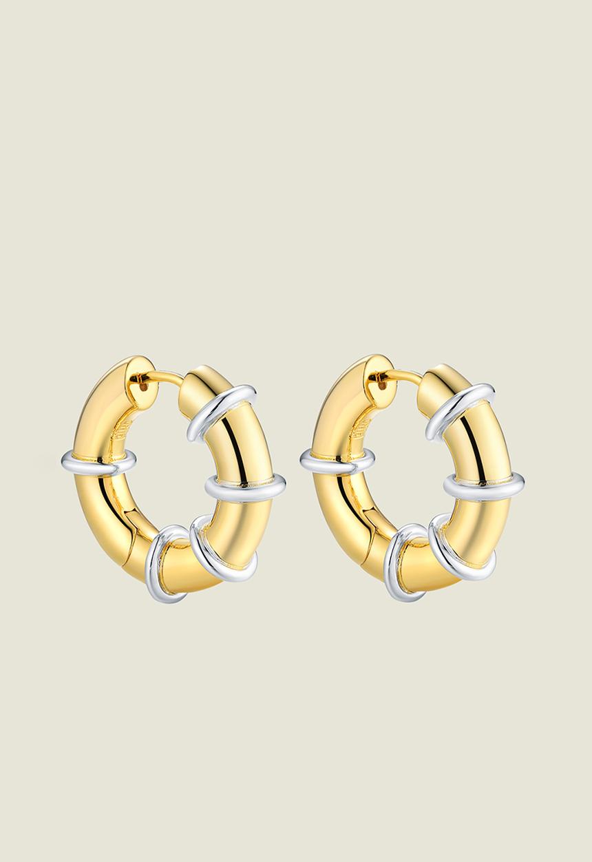 Pina Jewels - Hula Hoops - Gold & Silver