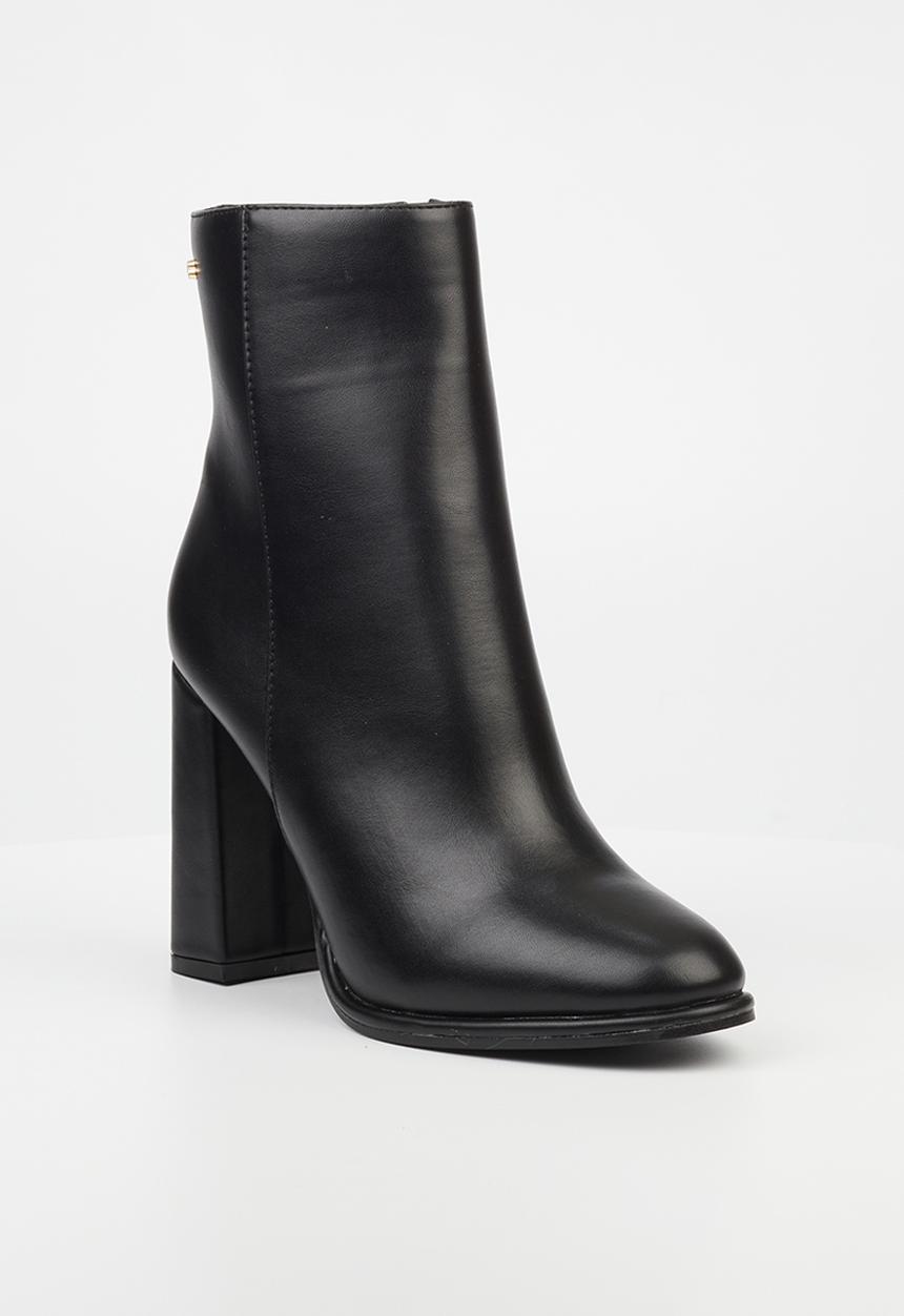 Miss Black - Shania 2 block heel ankle boot - black