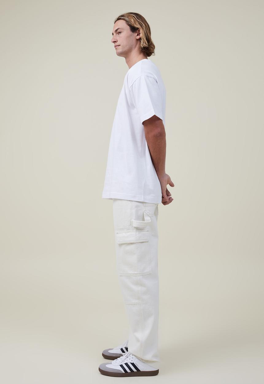 Cotton On - Baggy jean - panel cargo ecru