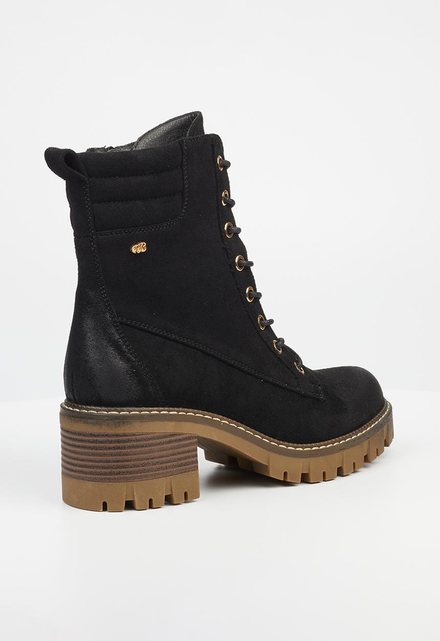 Miss Black - Carter 2 lace-up boot - black