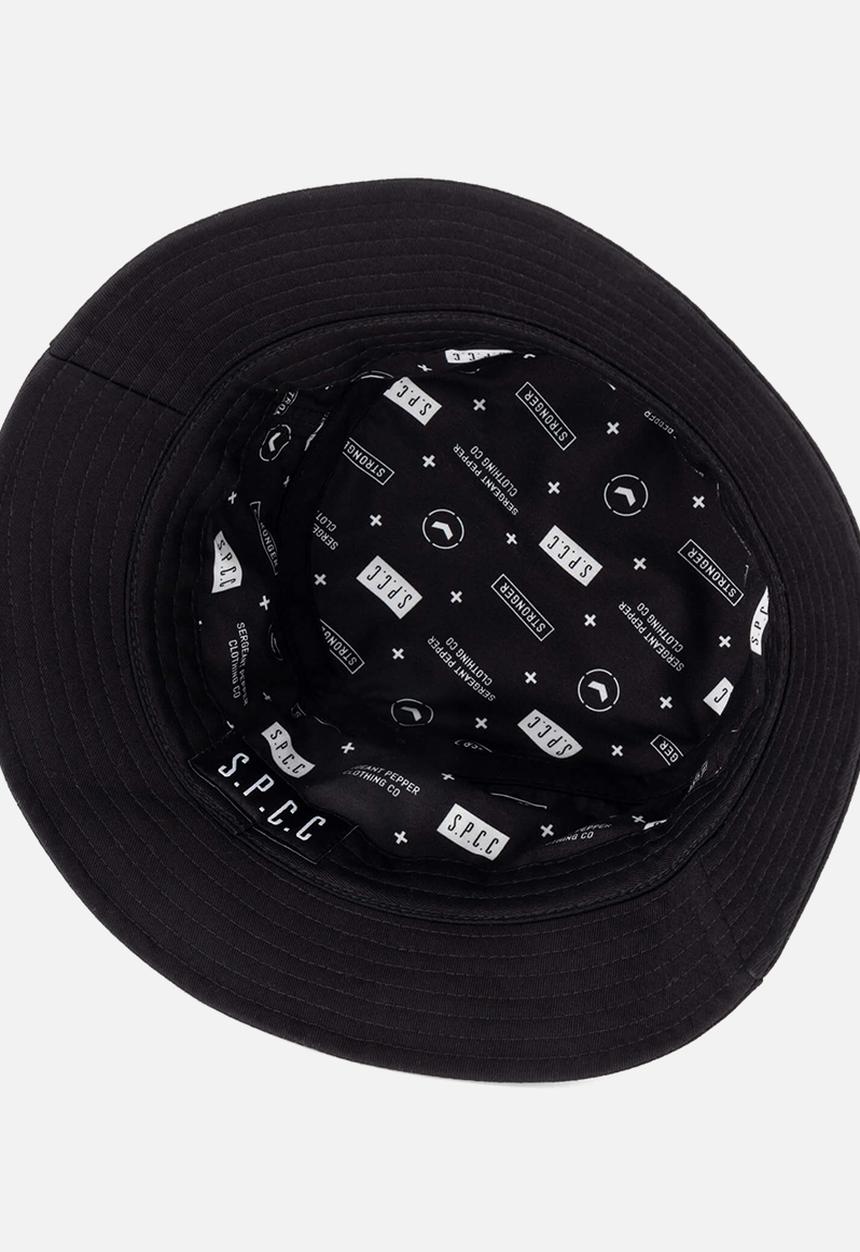 S.P.C.C - Branald Bucket Hat - Black & Dark Olive