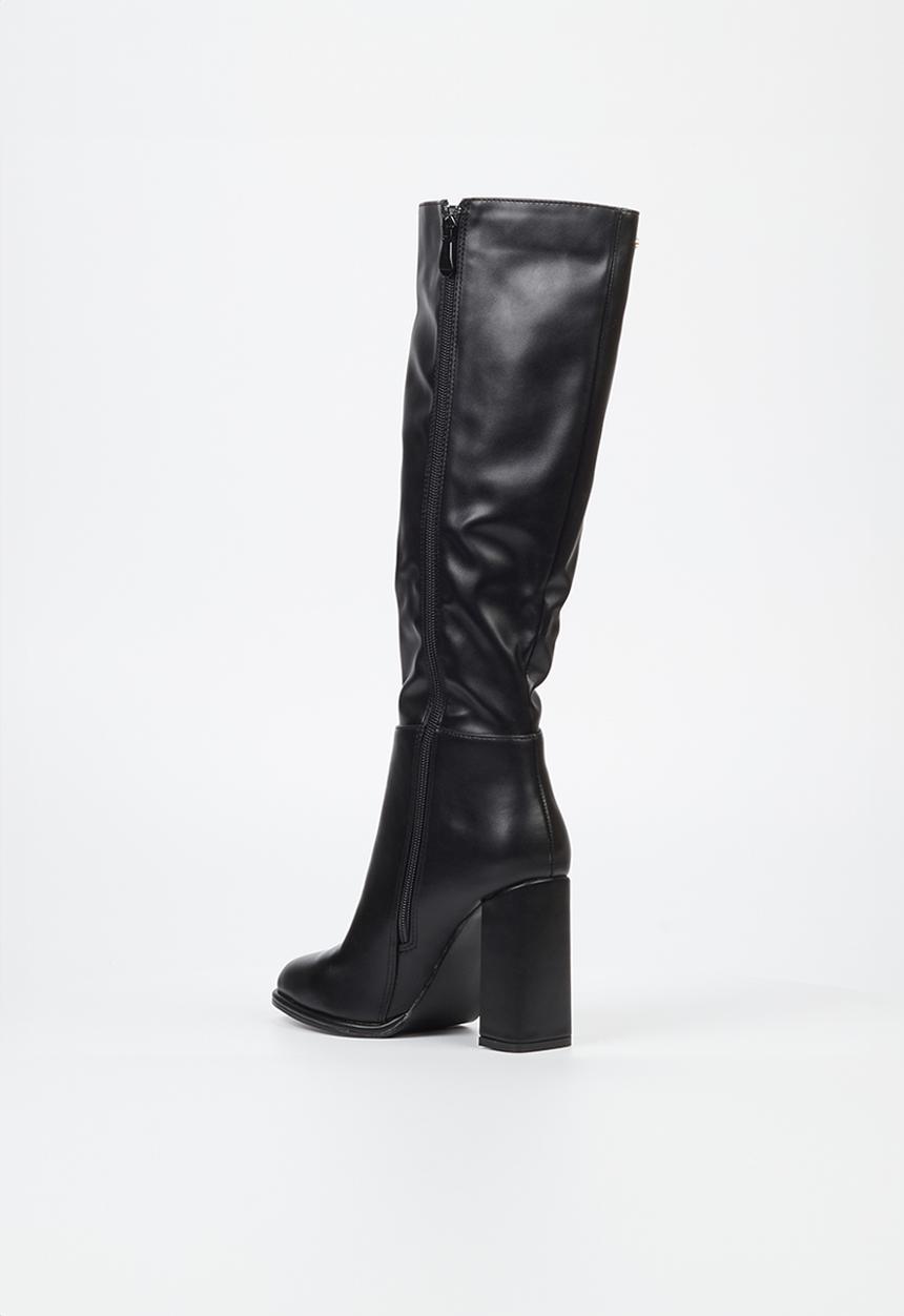 Miss Black - Shania 1 knee length boot - black