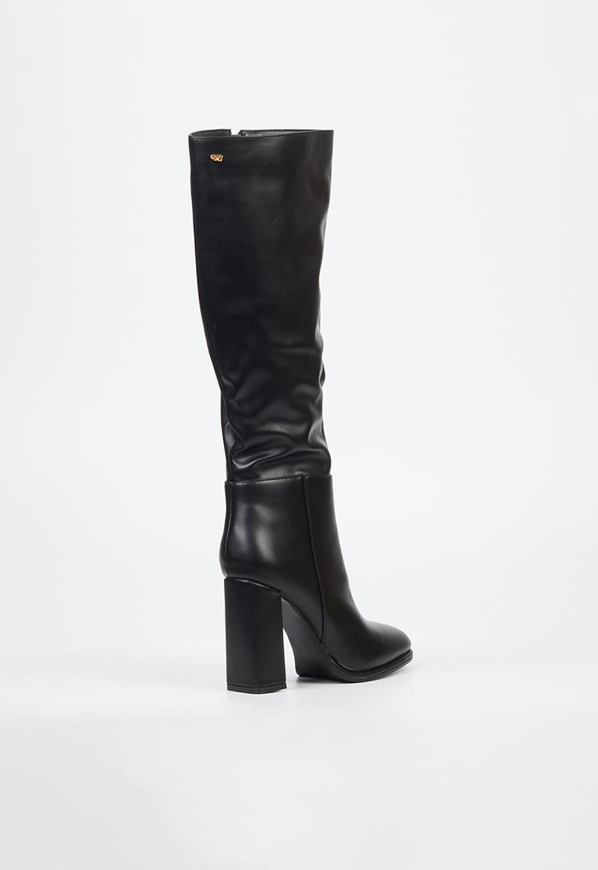 Miss Black - Shania 1 knee length boot - black