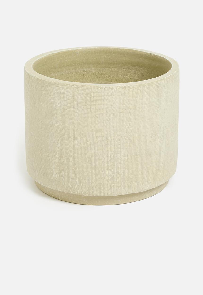 H&S - Cube planter set of 3 – cream