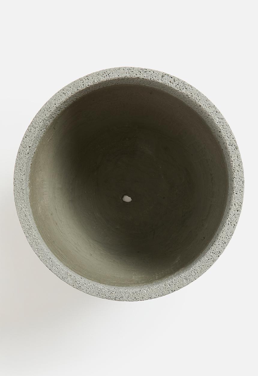 H&S - Leo planter set of 3 - grey