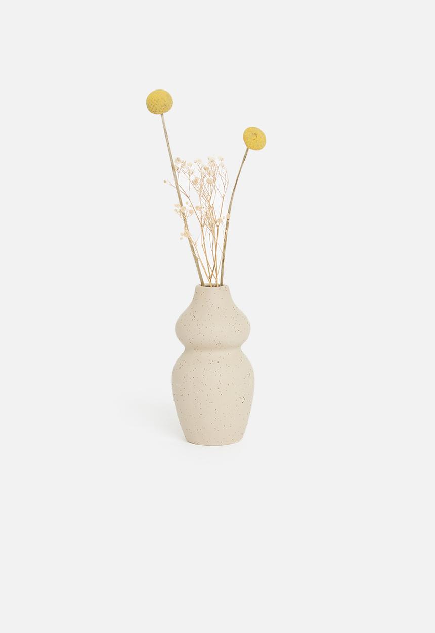 H&S - Matt vase - cream