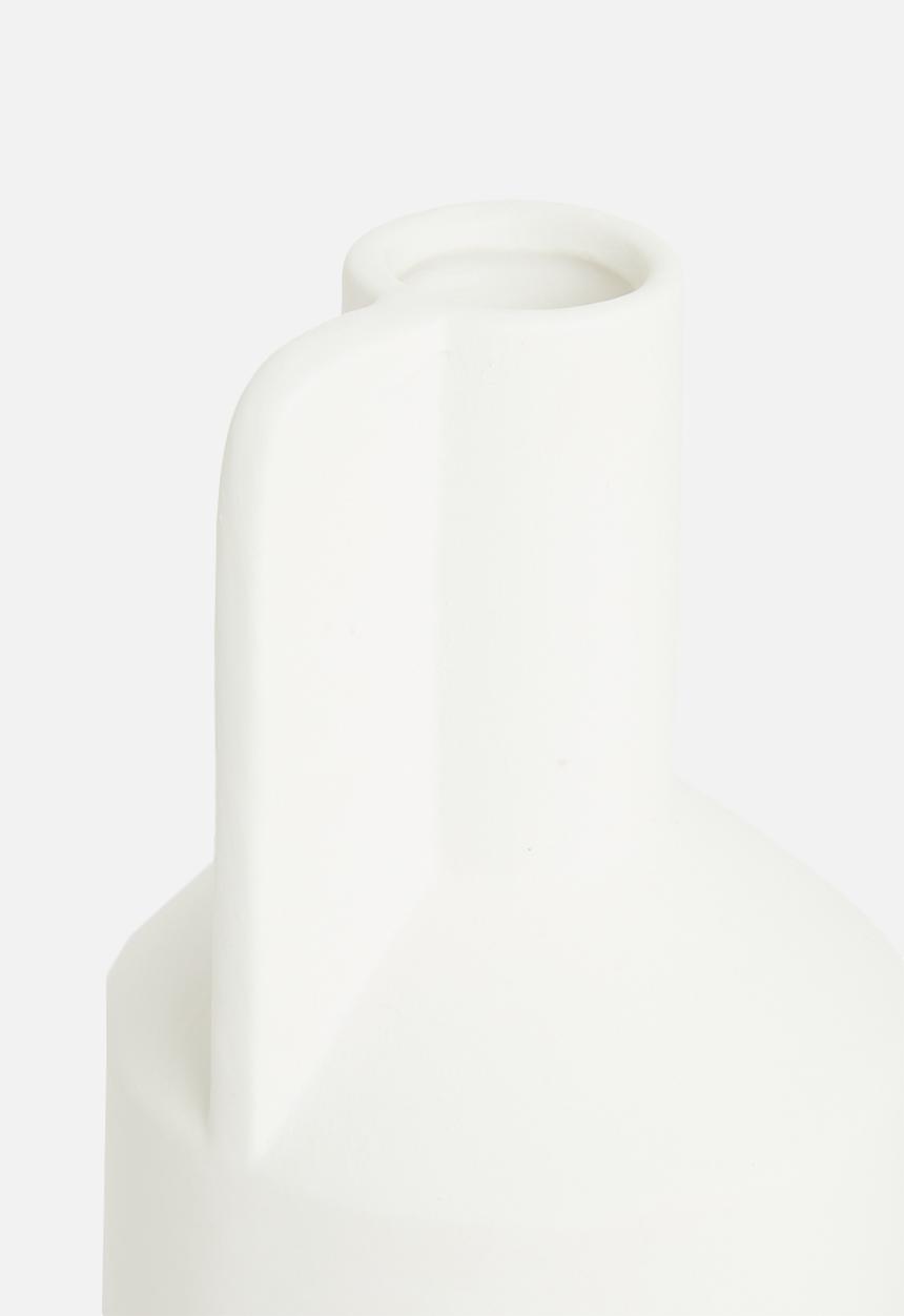 H&S - Handled vase - white