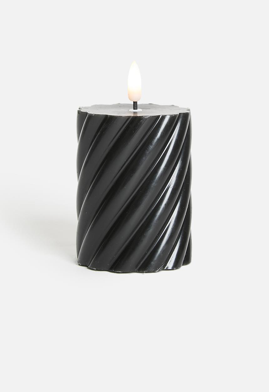 H&S - LED Candle - Twist Black