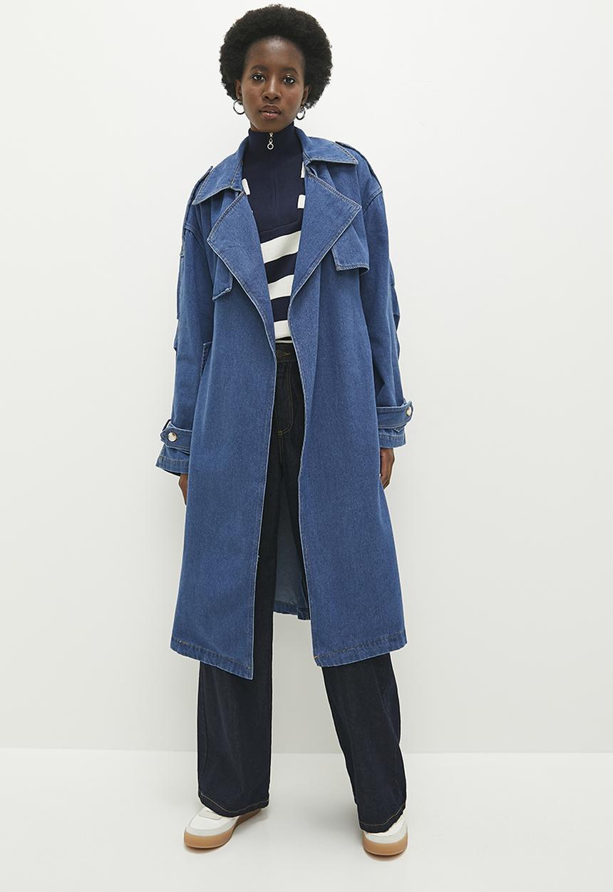 Knuth Marf（クヌースマーフ3way denim trench coat Denim trench coat - mid blue5