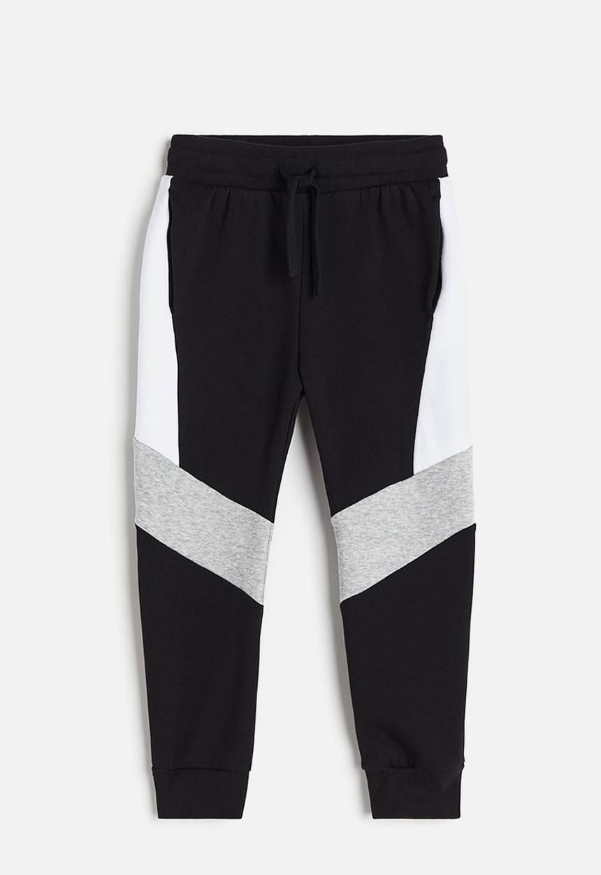 H&M - Joggers - black block-coloured