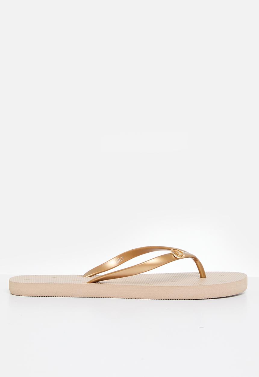POLO - Gloss flip flop - gold