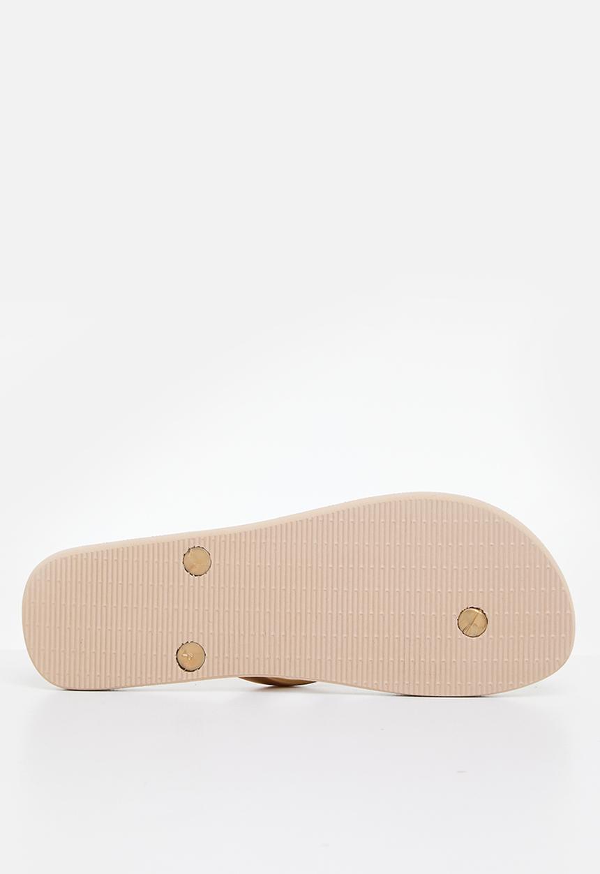 POLO - Gloss flip flop - gold