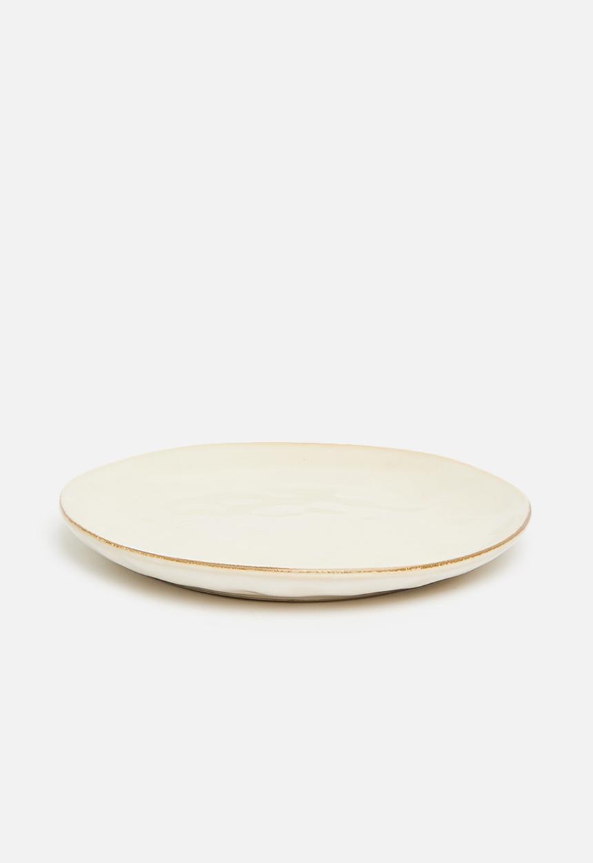 Excellent Houseware - Marta stoneware side plate set of 4 - Natural
