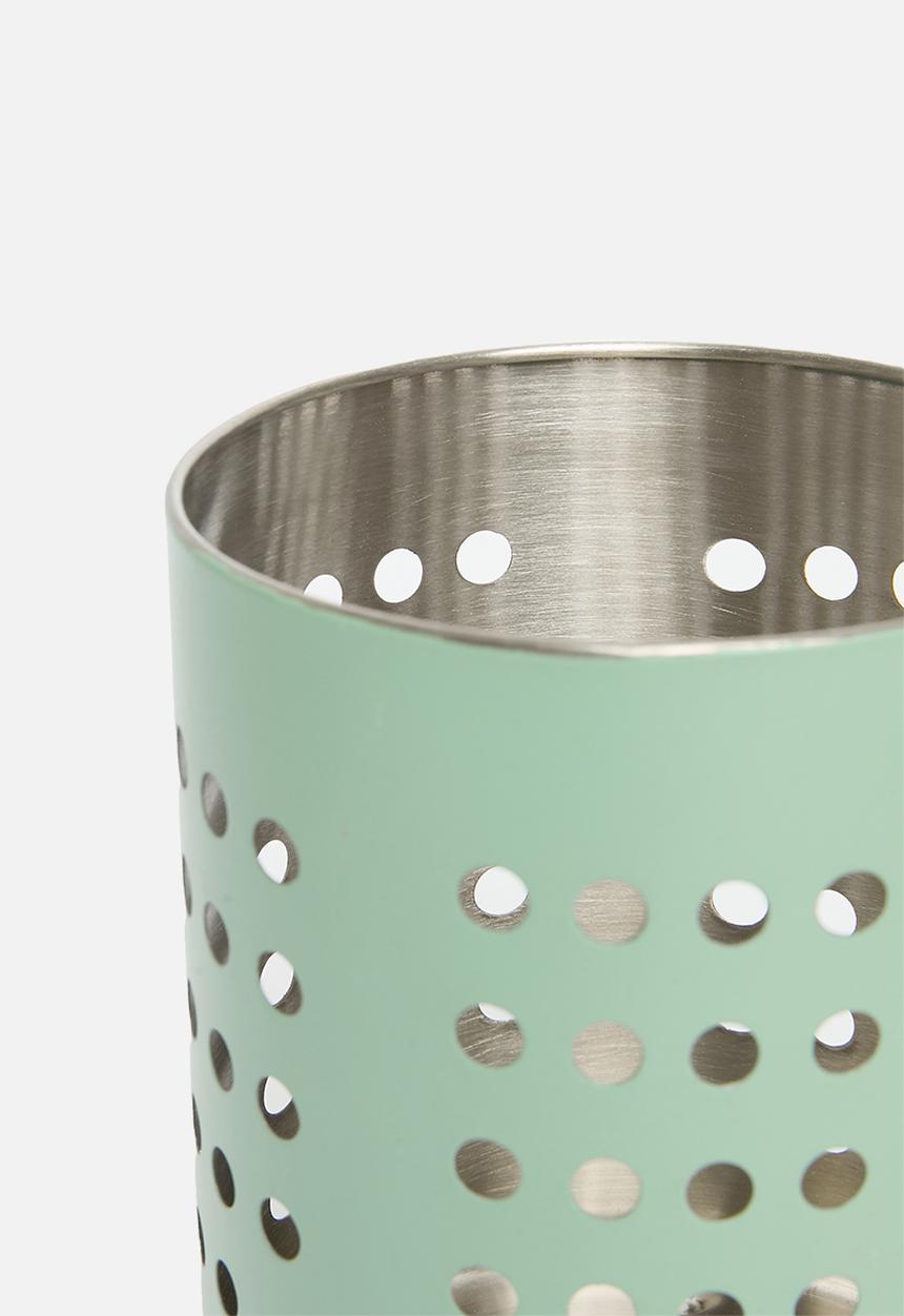 Excellent Houseware - Vevo stainless steel cutlery holder - sage