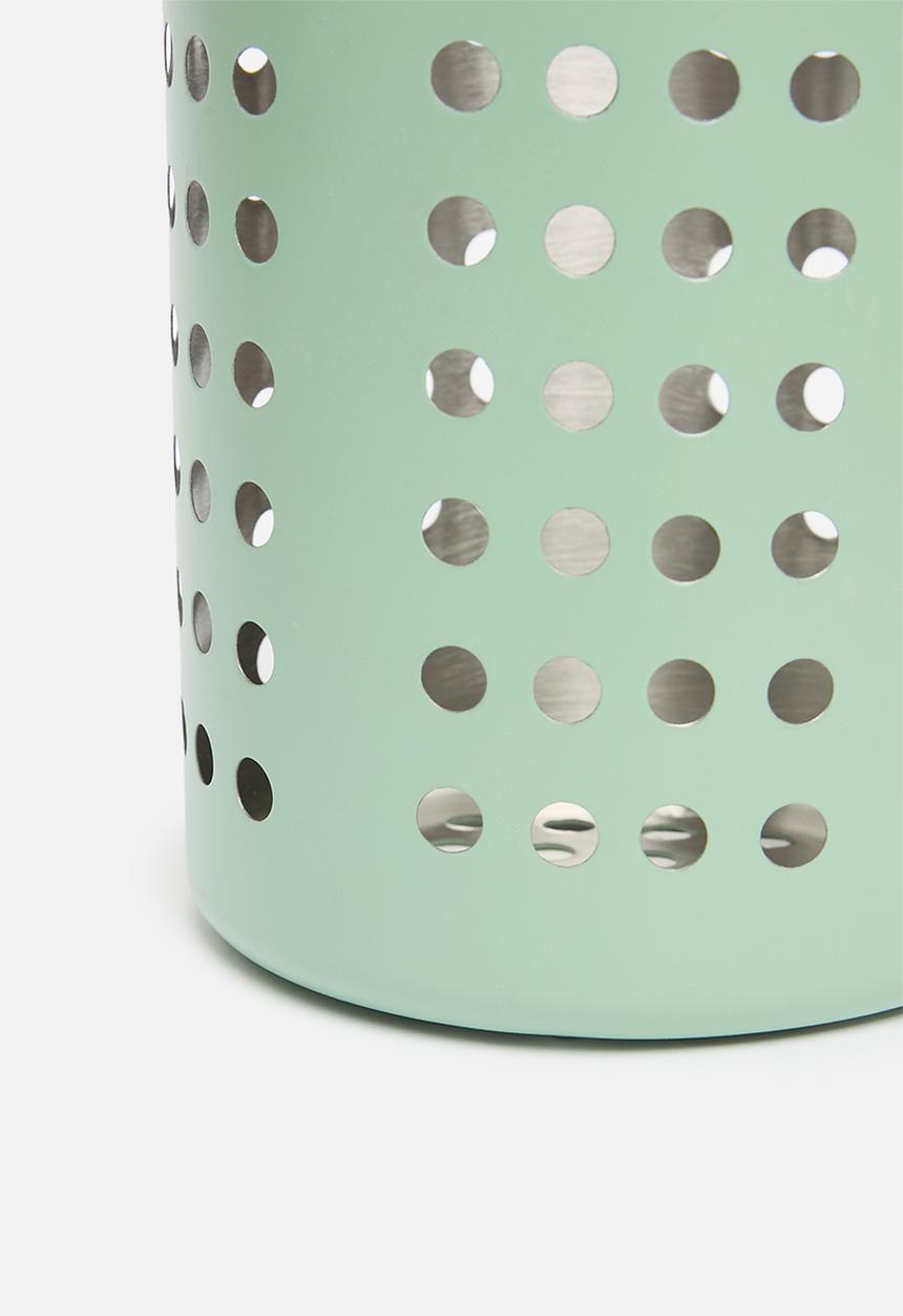 Excellent Houseware - Vevo stainless steel cutlery holder - sage