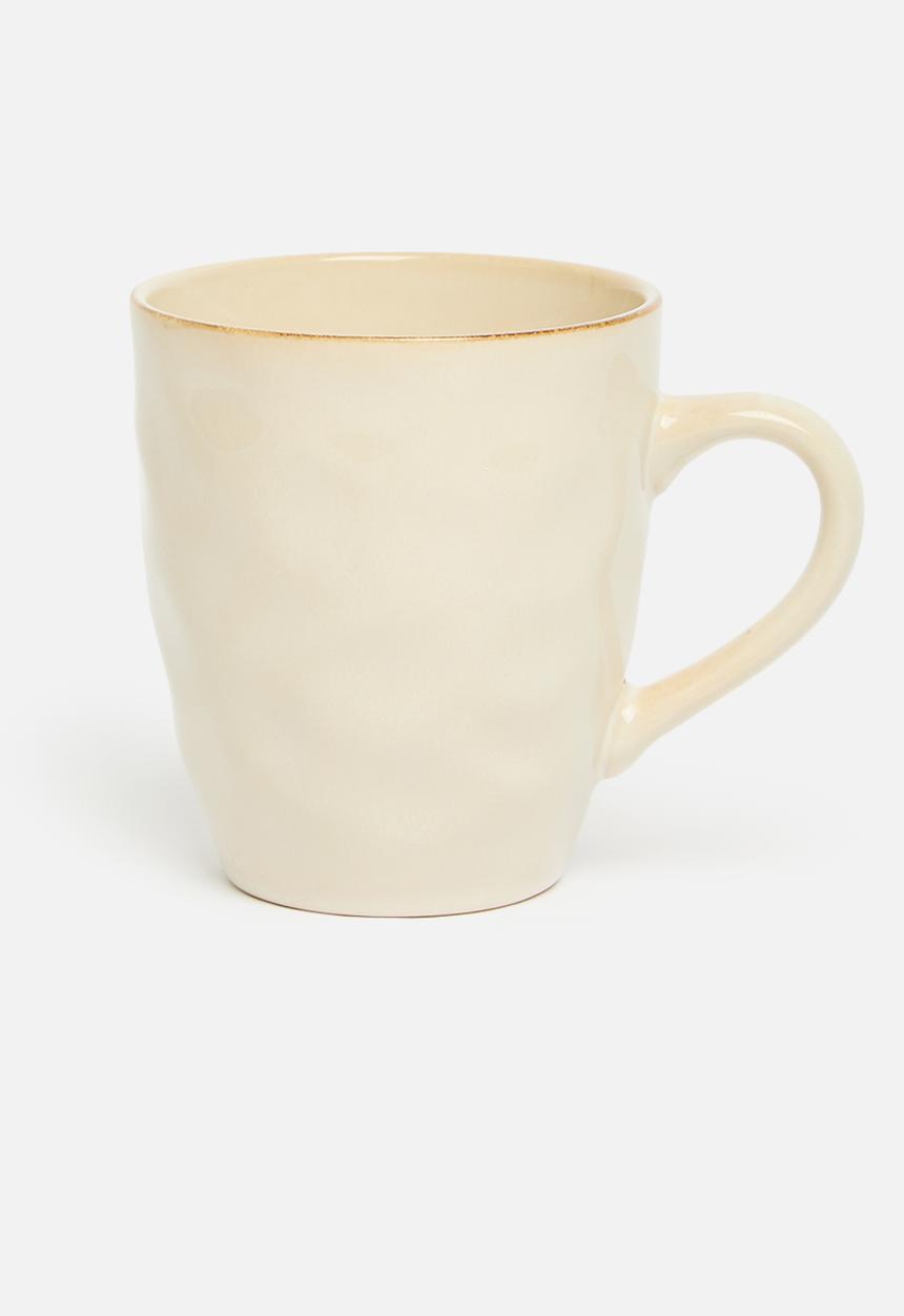 Excellent Houseware - Marta stoneware mug set of 4- Natural