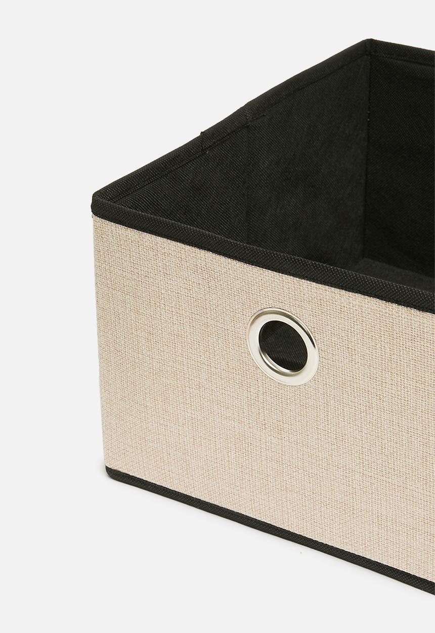 Storage Solutions - Folding storage bin small – beige