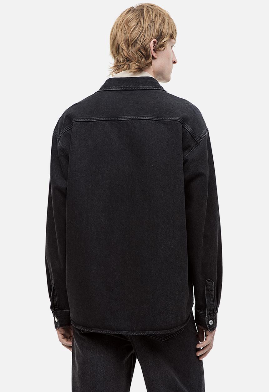 H&M - Regular fit denim overshirt - black