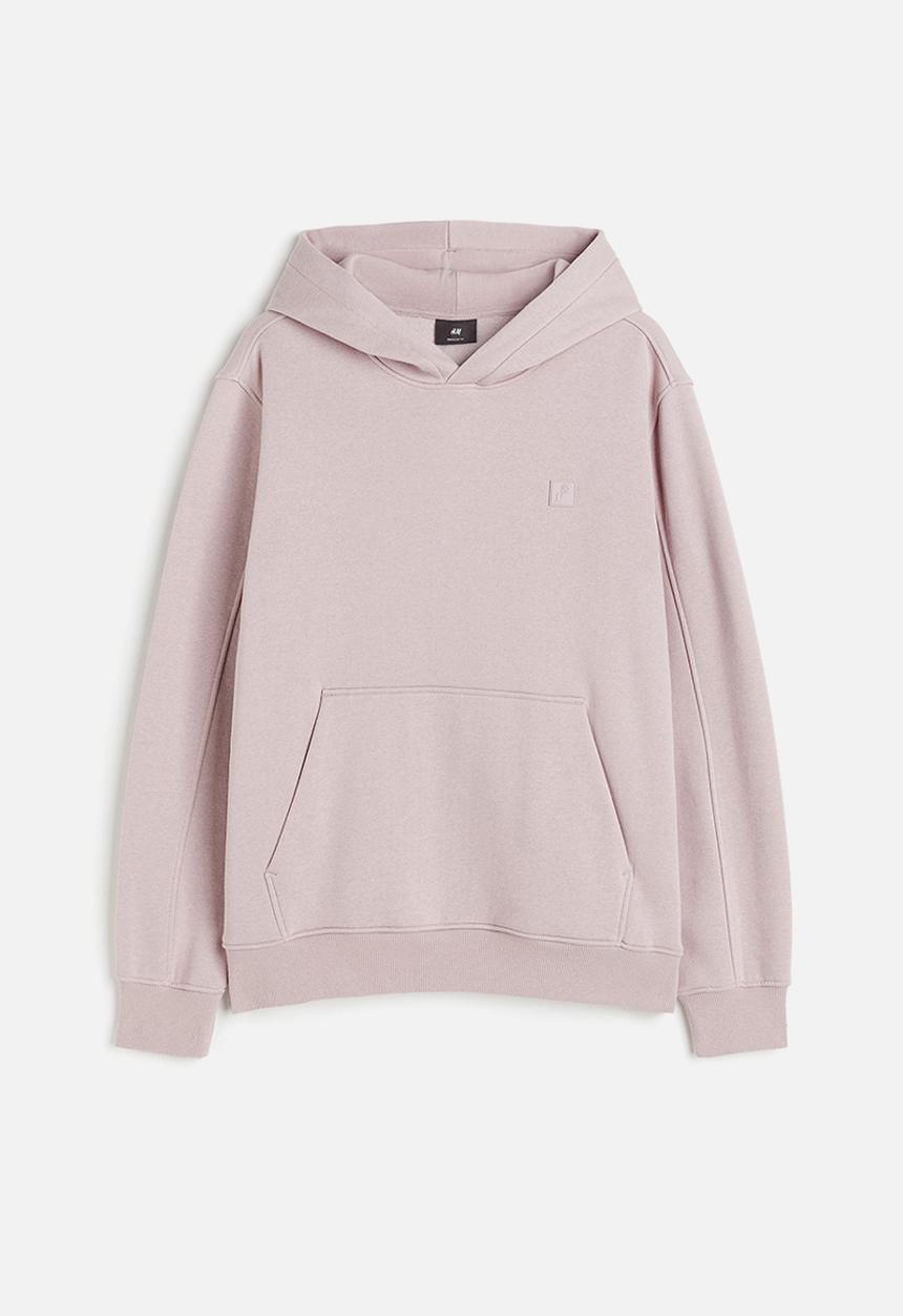 H&M - Loose fit hoodie - light pink 