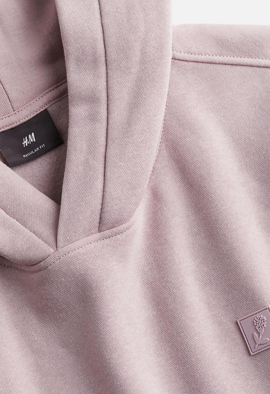 H&M - Loose fit hoodie - light pink 