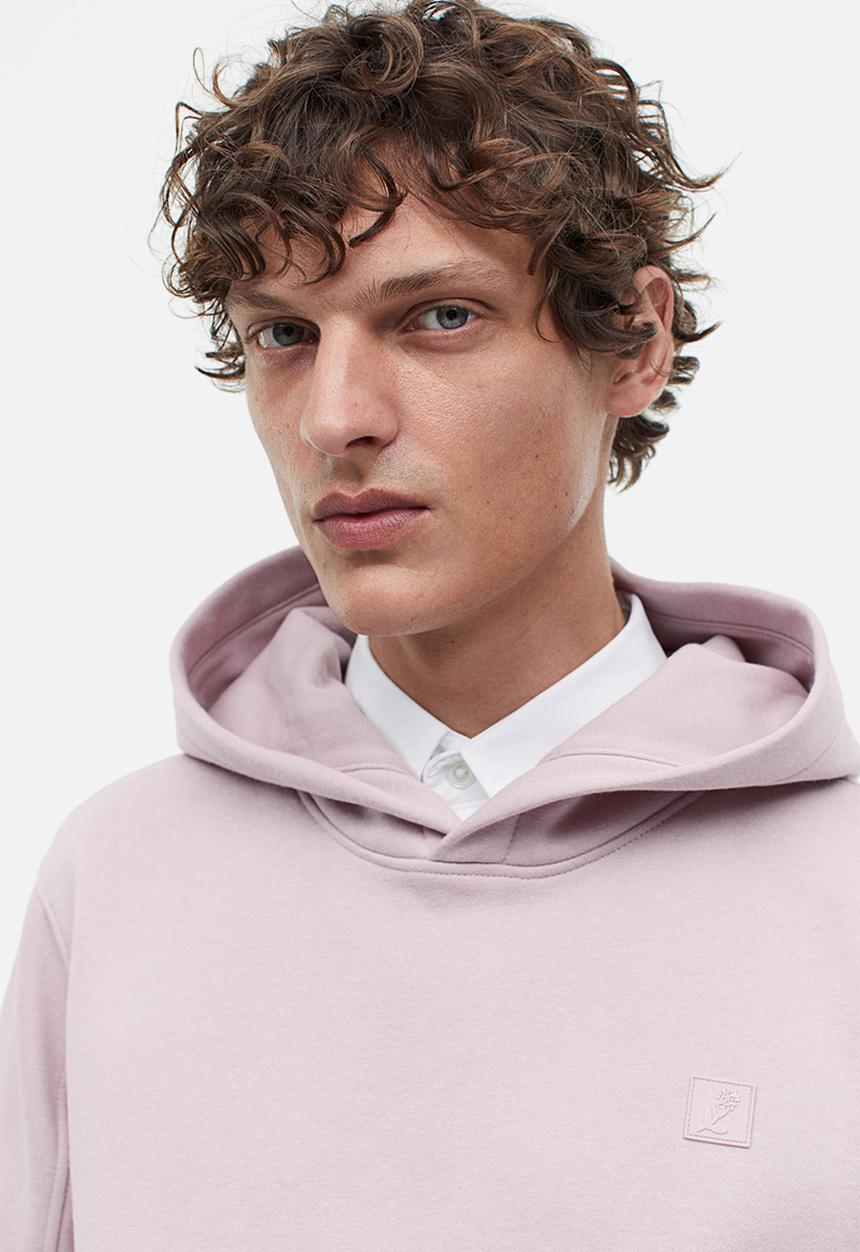 H&M - Loose fit hoodie - light pink 