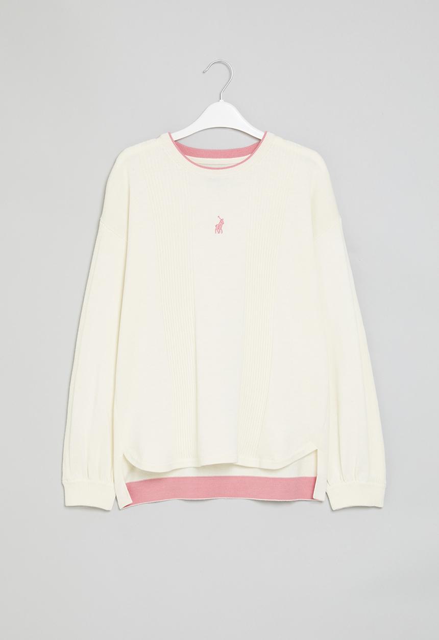 POLO - Girls blair knitted pullover - stone