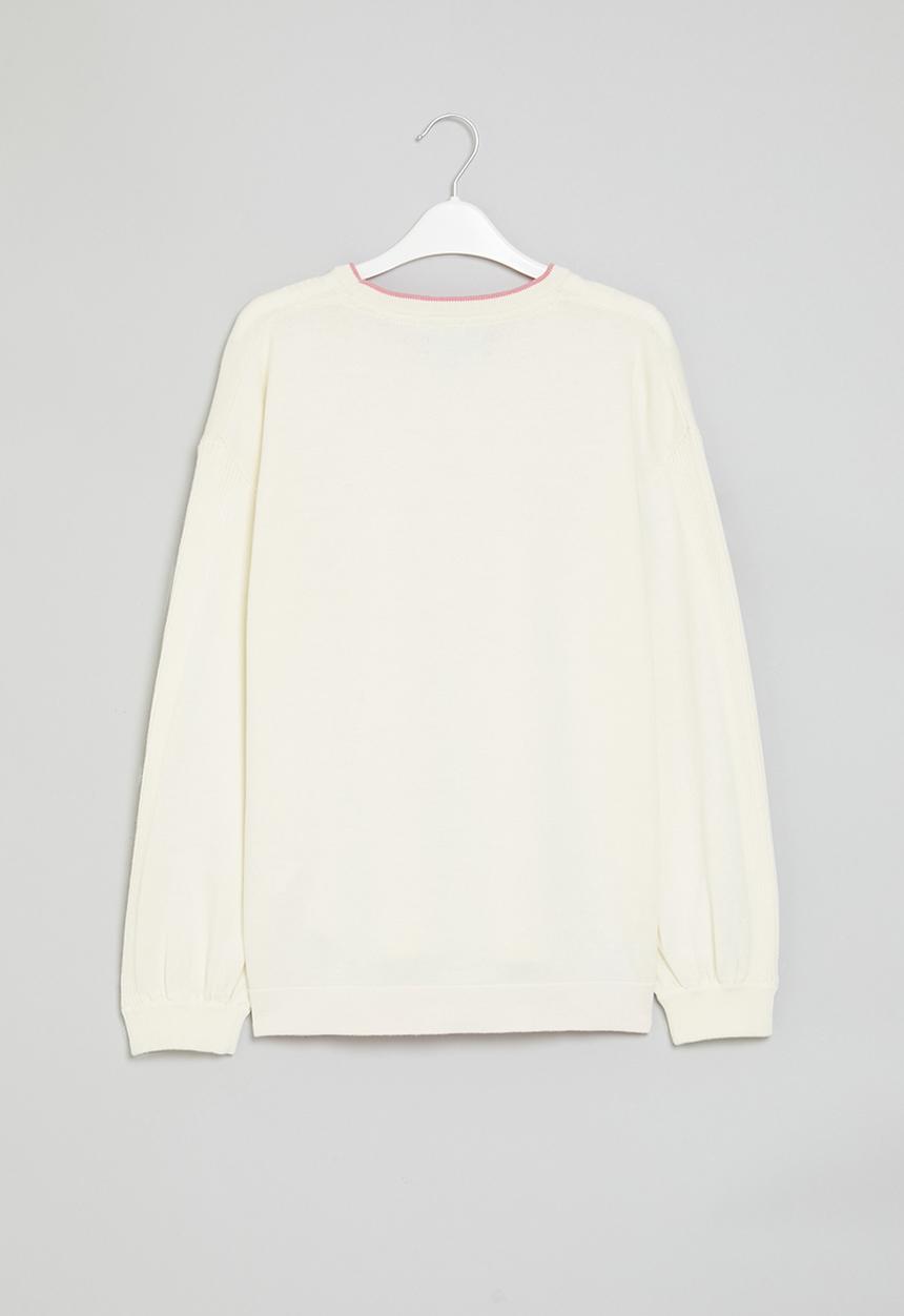 POLO - Girls blair knitted pullover - stone
