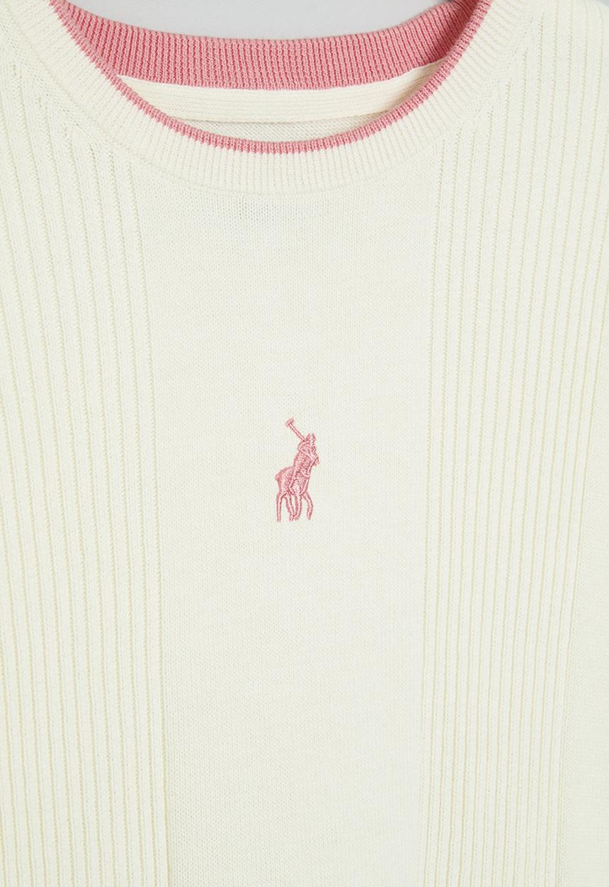 POLO - Girls blair knitted pullover - stone