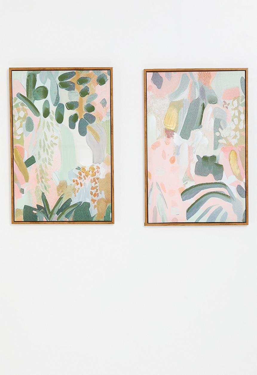Sixth Floor - Jungle Fever Textured Wall Art  set of 2