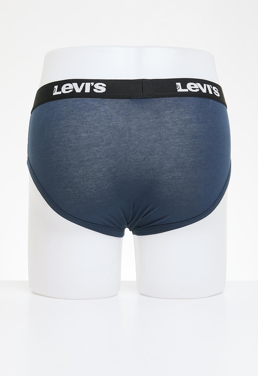 Levi’s® - Solid brief navy char grey rpt logo