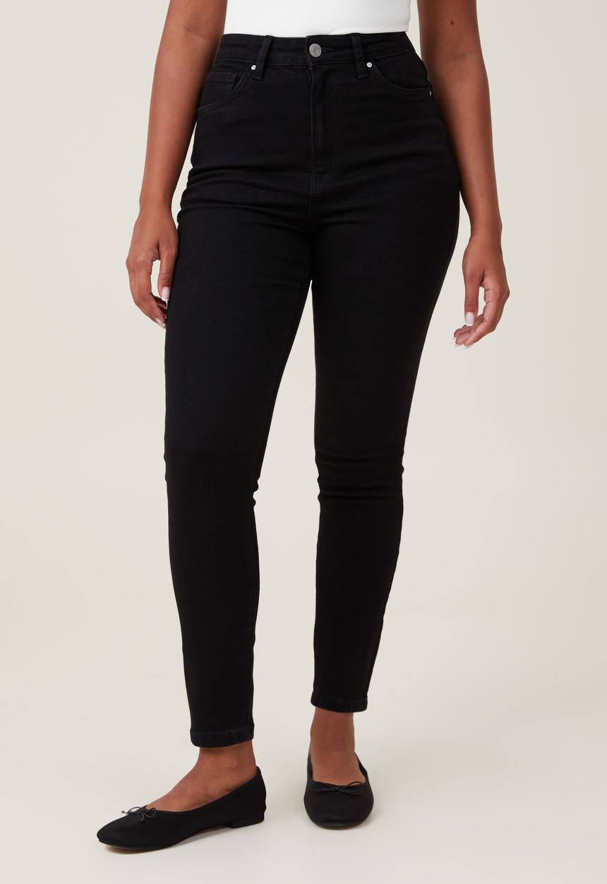 Cotton On - Plus Curvy High Stretch Skinny Jean - black
