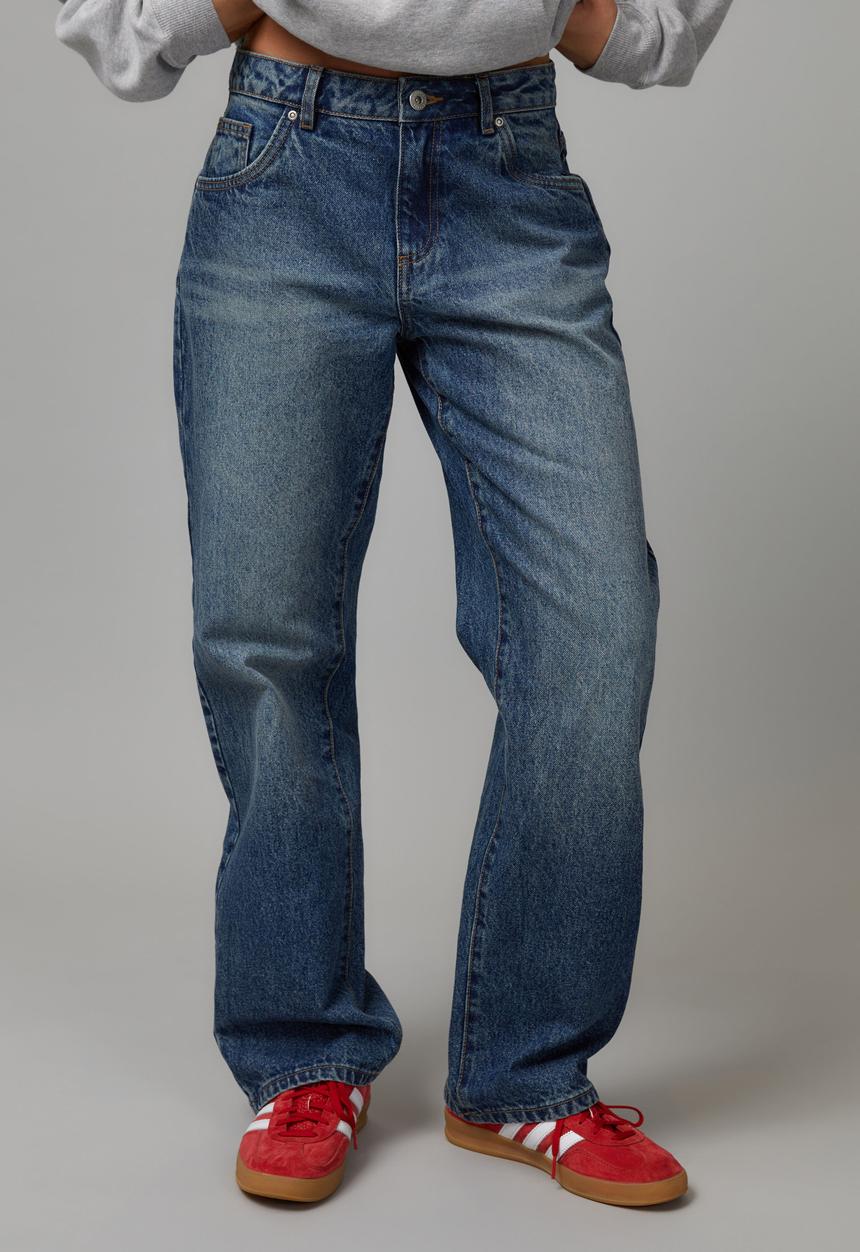 Factorie - Mid Rise Straight Jean - Dirty Indigo