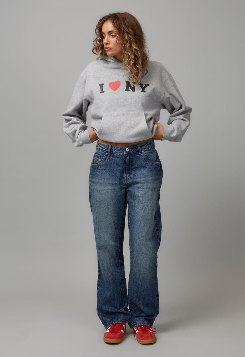 Factorie - Mid Rise Straight Jean - Dirty Indigo