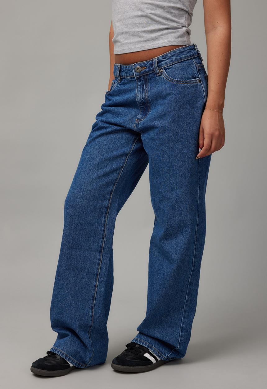 Factorie - Mid Rise Straight Jean - Mid Blue