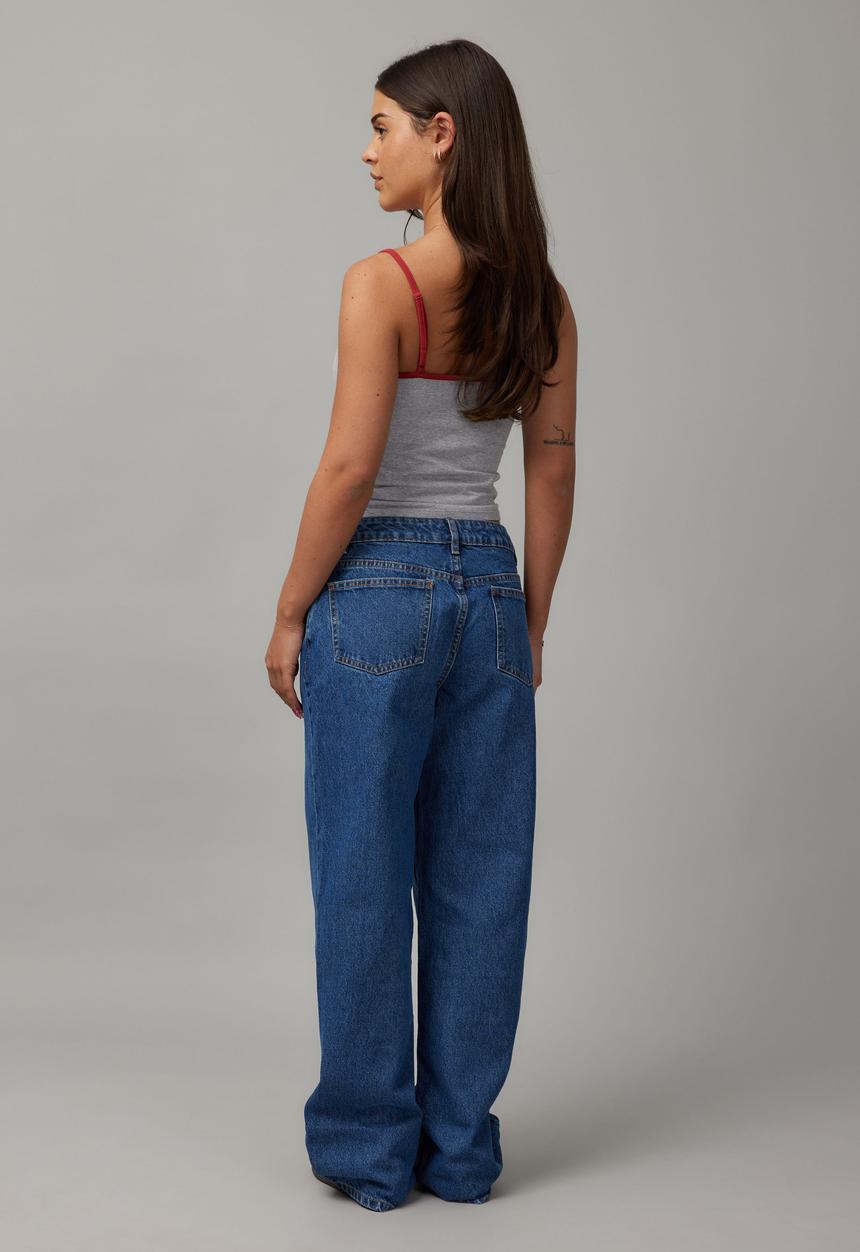 Factorie - Mid Rise Straight Jean - Mid Blue